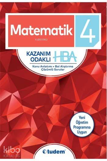 Tudem Yayınları 4. Sınıf Matematik Kazanım Odaklı HBA Tudem 