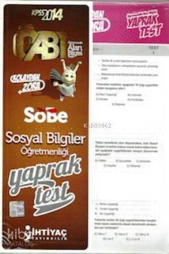 KPSS ÖABT Sosyal Bilgiler Öğretmenliği Yaprak Test