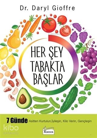  Her Şey Tabakta Başlar 7 Günde Asitten Kurtulun İyileşin Kilo Verin Gençleşin | Daryl Gioffre | Demet Altınyeleklioğlu | Koridor Yayıncılık | 9786057572226 | 