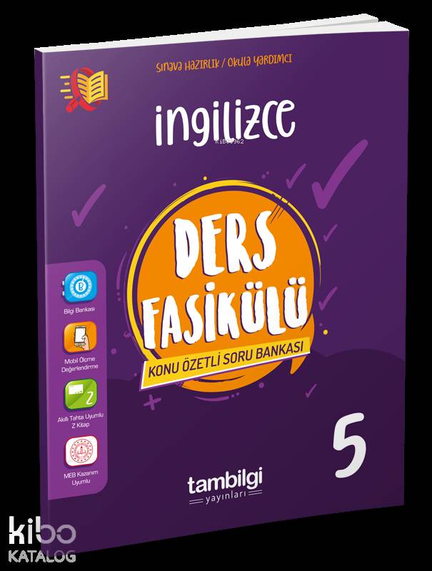 Tambilgi Yayınları 5. Sınıf İngilizce Ders Fasikülü Konu Özetli Soru Bankası Tambilgi 