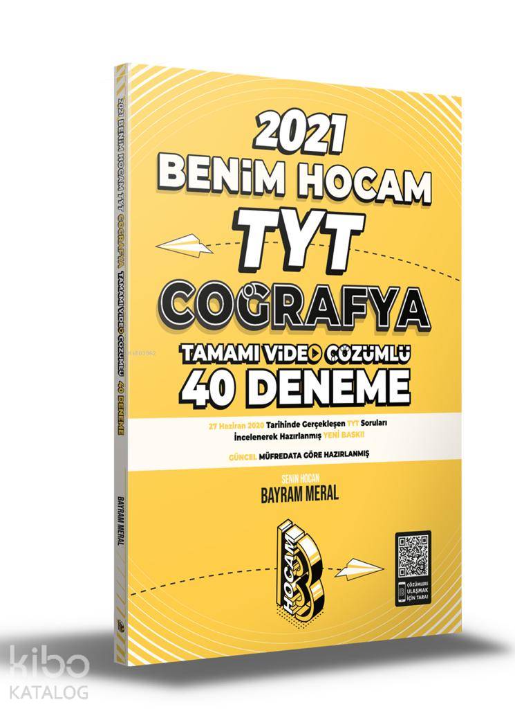 Benim Hocam 2021 TYT Coğrafya Tamamı Video Çözümlü 40 Deneme Sınavı