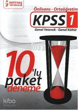 Önlisans-Ortaöğretim| KPSS Genel Yetenek-Genel Kültür; 10'lu Deneme Seti