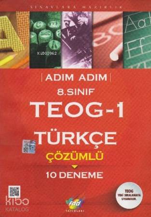 8. Sınıf Adım Adım TEOG - 1 Türkçe Çözümlü 10 Deneme
