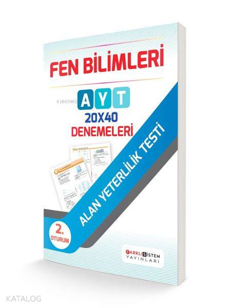 AYT 2. Oturum Fen Bilimleri 20x40 Denemeleri