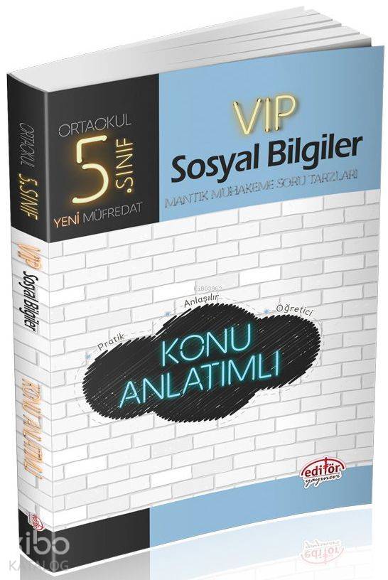 Editör Yayınları 5. Sınıf VIP Sosyal Bilgiler Konu Anlatımlı Editör 