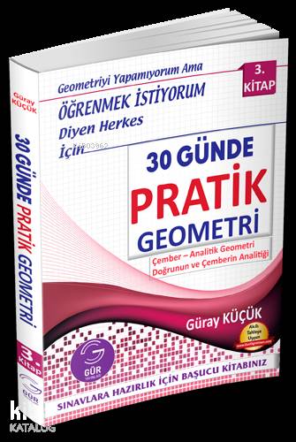  Gür Yayınları 30 Günde Pratik Geometri 3 Kitap Gür | Gür Yayınları | 9786059767941 | 