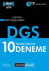 DGS Tamamı Çözümlü 10 Deneme 2014; Sayısal Yetenek-Sözel Yetenek