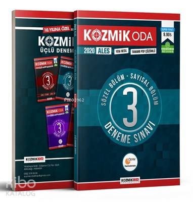 2020 ALES Hazırlık Tamamı Çözümlü 3 lü Deneme Sınavı Sözel ve Sayısal Bölüm