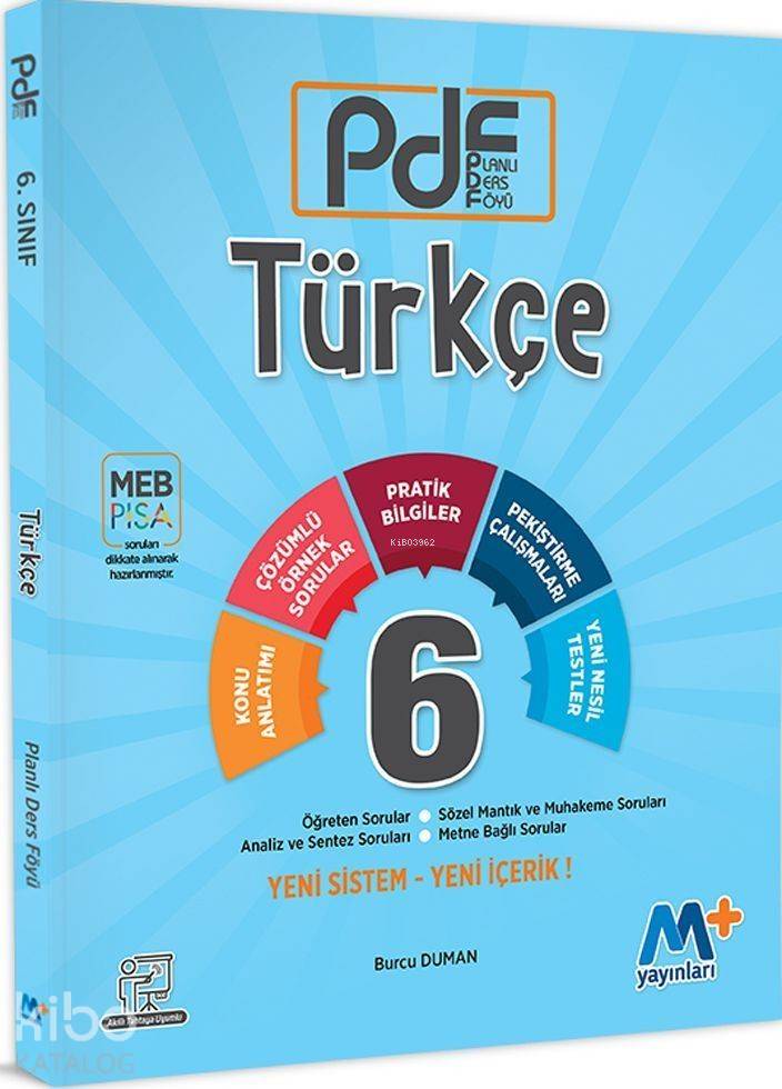 Martı Yayınları 6. Sınıf Türkçe PDF Planlı Ders Föyü Martı 