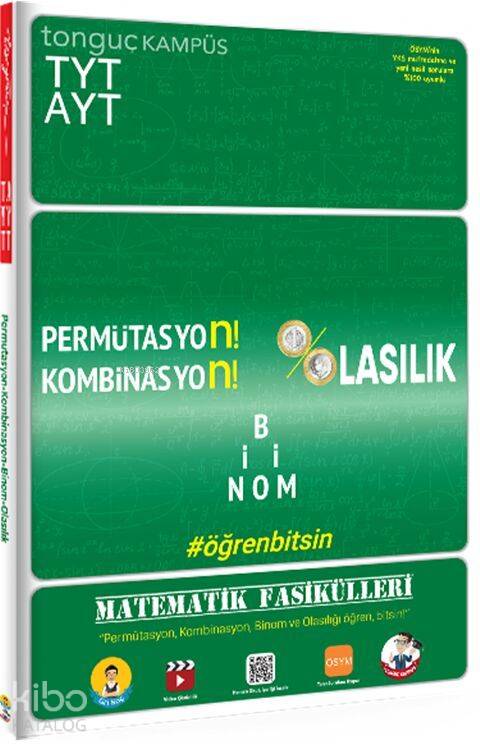 Tonguç Yayınları TYT AYT Matematik Fasikülleri Permütasyon Kombinasyon Binom Olasılık Tonguç