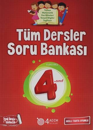  4 Adım 4 Sınıf Tüm Dersler Soru Bankası | Kolektif | Doğru Orantı Yayınları(Hazırlık) | 9786052570036 | 