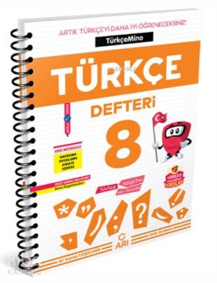 Arı Yayıncılık 8.Sınıf Türkçemino Türkçe Defteri