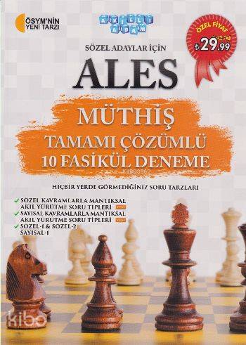 ALES Sözel Adaylar İçin Müthiş Tamamı Çözümlü 10 Fasikül Deneme