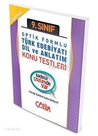 9. Sınıf Türk Edebiyatı - Dil ve Anlatım Konu Testi; Optik Formlu