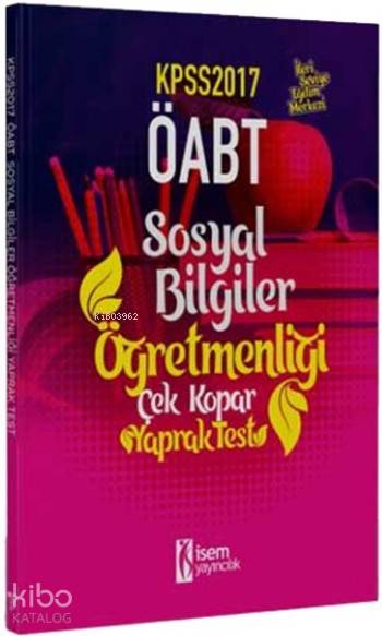 2017 KPSS ÖABT Sosyal Bilgiler Öğretmenliği Çek Kopar Yaprak Test
