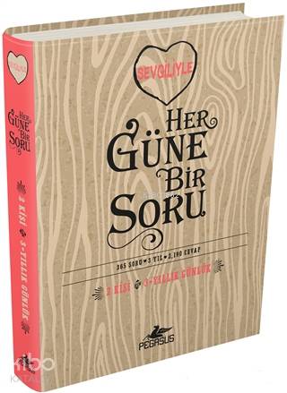  Sevgiliyle Her Güne Bir Soru 2 Kişi 3 Yıllık Günlük / 365 Soru 3 Yıl 2190 Cevap | İlker Sönmez | Pervin Salman | Cansu Gümüş | Potter Style | Pegasus Yayıncılık | 9786052994030 | 