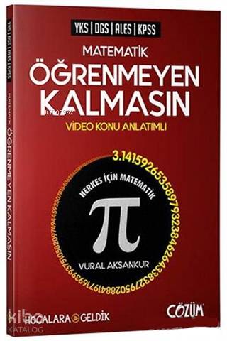 Hocalara Geldik Yayınları YKS DGS ALES KPSS Matematik Öğrenmeyen Kalmasın Video Konu Anlatımlı Hocalara Geldik 