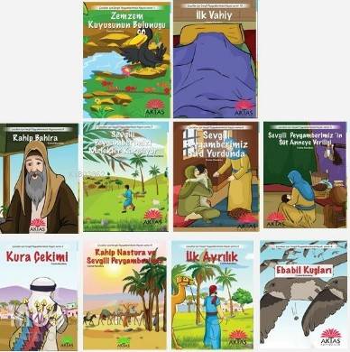  Çocuklar İçin Sevgili Peygamberimizin Hayatı Serisi (10 Kitap) | Cuma Karakoç | Aktaş Yayıncılık | 9786059325431 | 