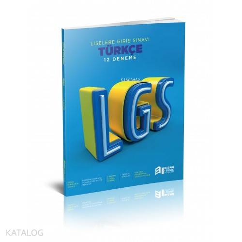 Başarı Teknik Yayınları 8. Sınıf LGS Türkçe 12 Deneme Başarı Teknik 