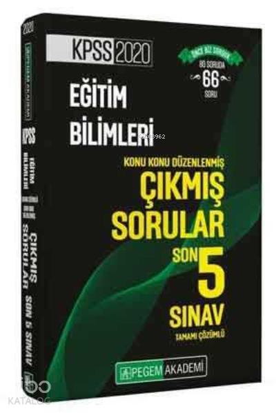 KPSS Eğitim Bil.Konu Konu Çık.Son 5 Sın2020