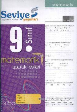 9. Sınıf Matematik Yaprak Test