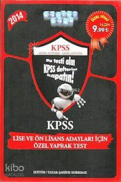 KPSS Lise ve Önlisans Yaprak Test