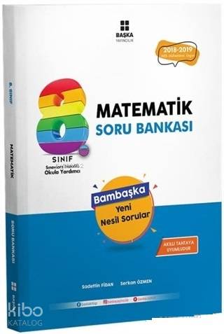 Başka Yayınları 8. Sınıf LGS Matematik Bambaşka Soru Bankası Başka