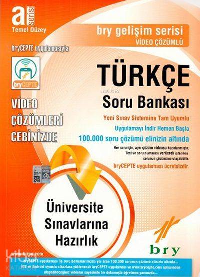 Birey Yayınları Türkçe A Temel Düzey Video Çözümlü Soru Bankası Gelişim Serisi Birey Eğitim 