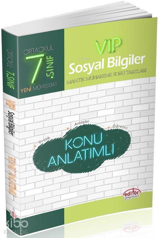 Editör Yayınları 7. Sınıf VIP Sosyal Bilgiler Konu Anlatımlı Editör 