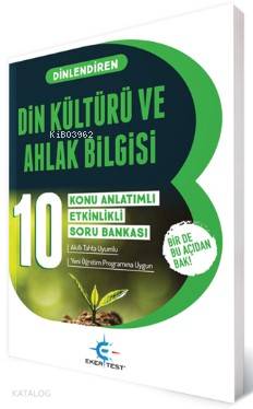 Eker Test Yayınları 10. Sınıf Din Kültürü ve Ahlak Bilgisi Dinlendiren Konu Anlatımlı Etkinlikli Soru Bankası Eker Test 