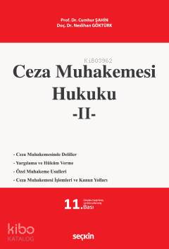  Ceza Muhakemesi Hukuku – 2 | Ceza Muhakemesi Hukuku – 2 | Cumhur ŞahinNeslihan Göktürk | Seçkin Yayıncılık | 9789750266935 