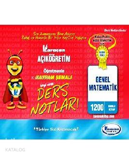 1. Sınıf Genel Matematik Kavram Şemalı Ders Notları - Kod 1200