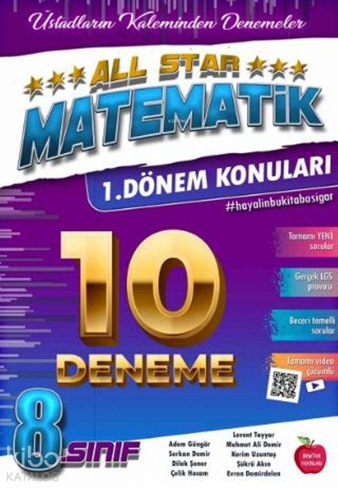 Newton Yayınları 8. Sınıf 1. Dönem LGS Matematik All Star 10 Deneme Newton 