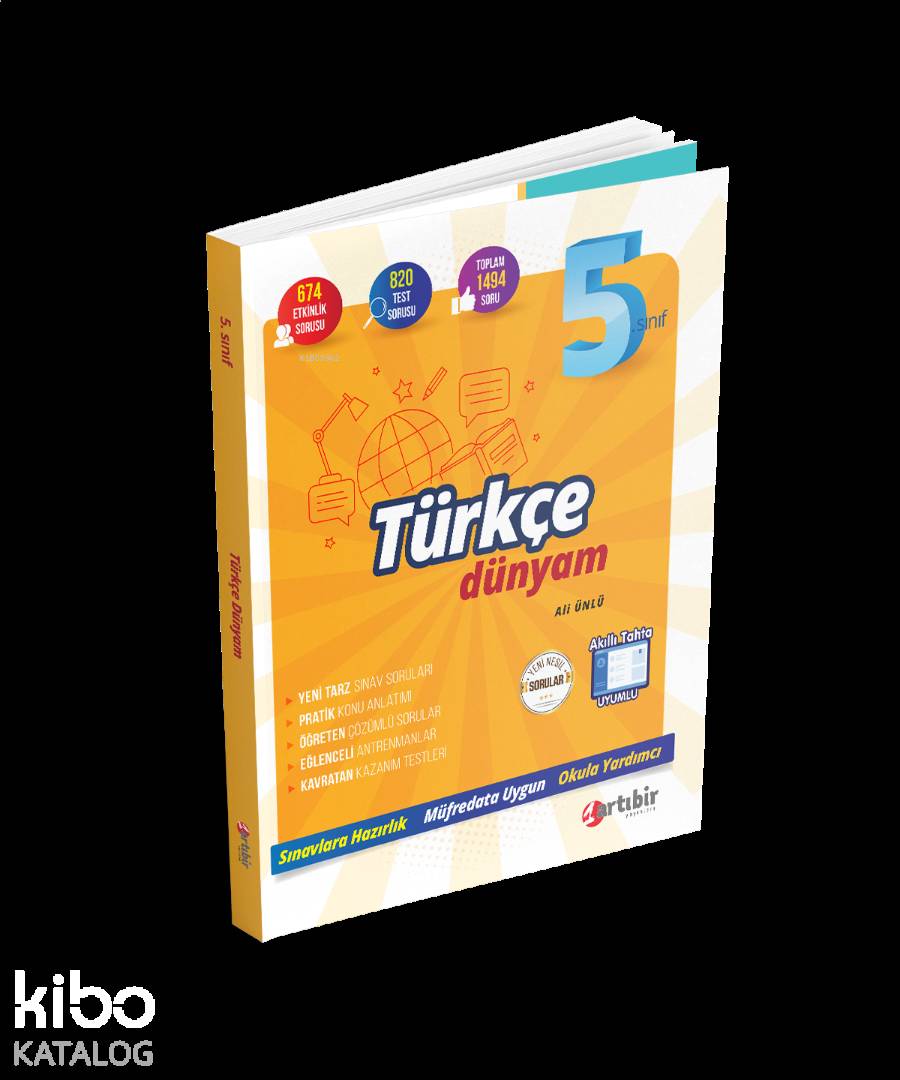 Artıbir Yayınları 5. Sınıf Türkçe Dünyam Artıbir 