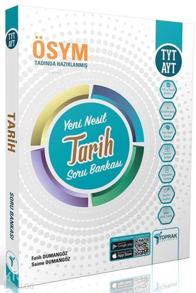  Toprak Yayınları TYT AYT Tarih Soru Bankası Toprak | Toprak Yayınları TYT AYT Tarih Soru Bankası Toprak | Toprak Yayınları | 9786058040489 