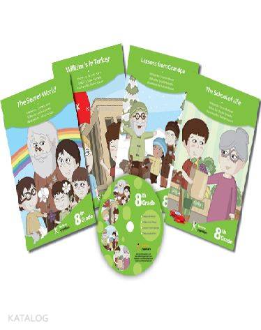  8 Sınıf İngilizce Hikaye Seti (4 Kitap + 1 CD) | Zeyneb Alver | Şeyda Aymutlu | Kelime Yayınları | 9786054435371 | 