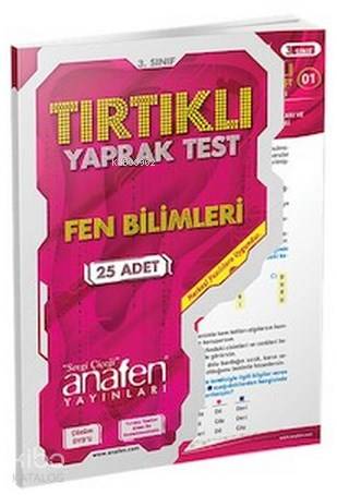 3. Sınıf Fen Bilimleri Tırtıklı Yaprak Test