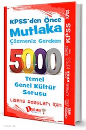 KPSS Genel Kültür 5000 Soru Bankası 2016