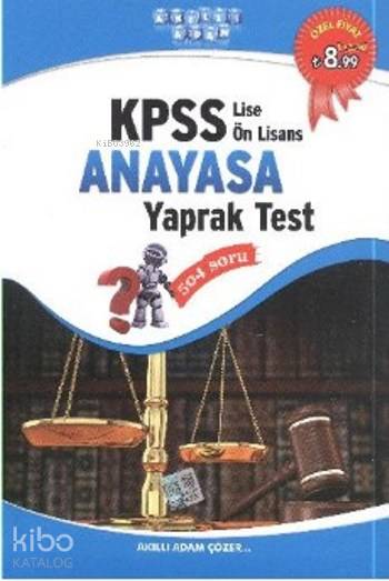 KPSS Lise Önlisans Anayasa Yaprak Test