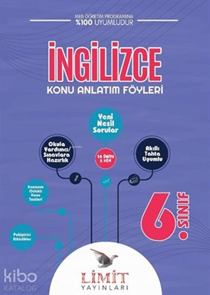 Limit Yayınları 6. Sınıf İngilizce Konu Anlatım Föyleri Limit 