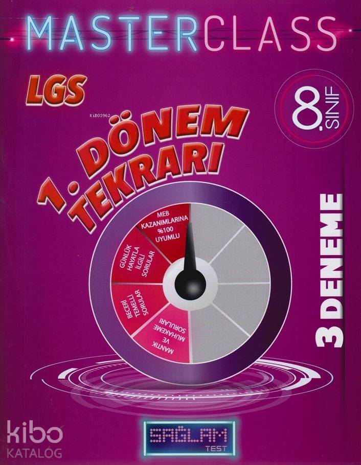 Molekül Yayınları 8. Sınıf 1. Dönem LGS Tekrarı Sağlam Master Class 3 lü Deneme Molekül 