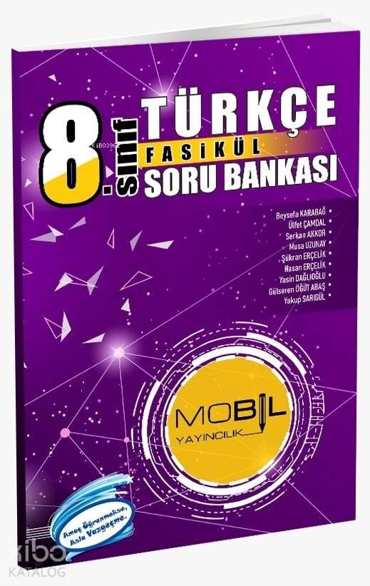 Mobil Yayınları 8. Sınıf LGS Türkçe Fasikül Soru Bankası Mobil 