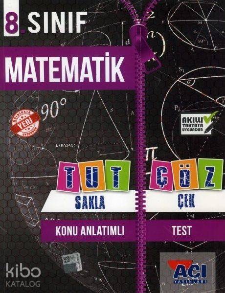 Açı Yayınları 8. Sınıf LGS Matematik Tut Sakla Çek Çöz Açı 