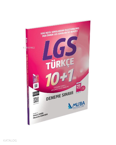 Muba - 8. Sınıf Lgs Türkçe 10+1 Deneme Sınavı