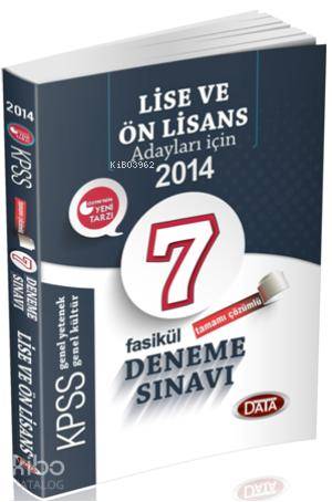 Kpss Lise ve Önlisans 7 Çözümlü Deneme Sınavı 2014