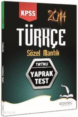 KPSS Türkçe Sözel Mantık Tırtıklı Yaprak Test