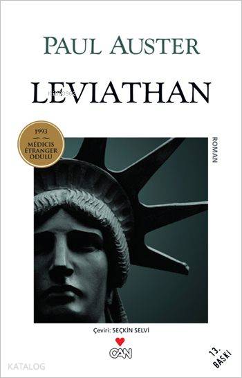  Leviathan 1993 Medicis Etranger Ödülü | Paul Auster | Seçkin Selvi | Ayşe Çelem Design | Can Yayınları | 9789755104478 | 