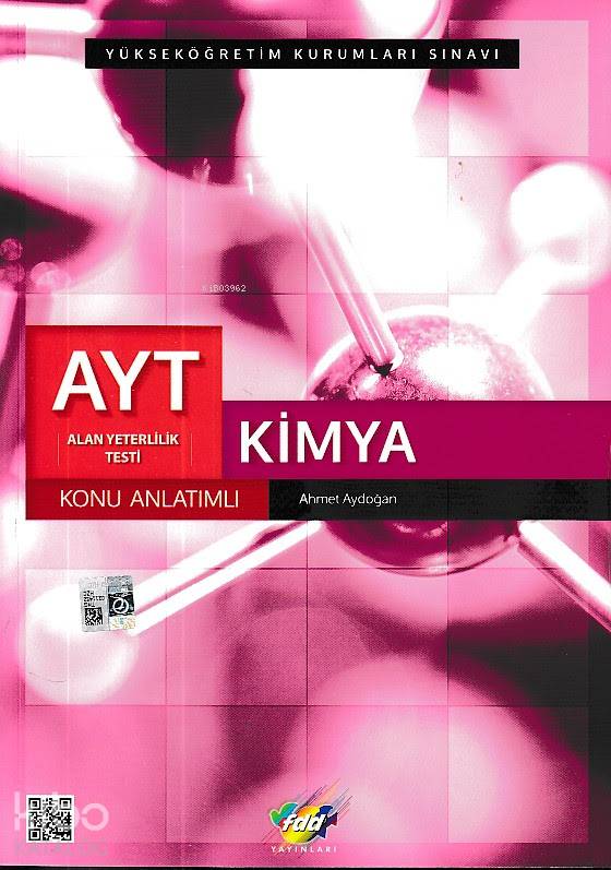 FDD AYT Kimya Konu Anlatımlı