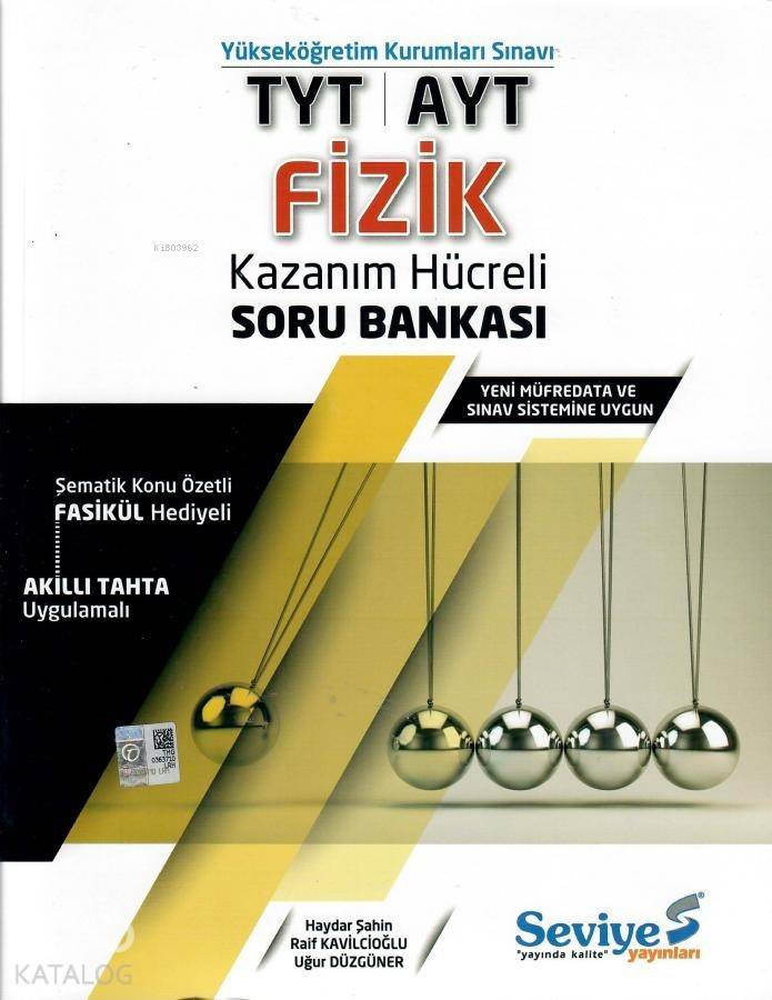 Seviye Yayınları TYT AYT Fizik Kazanım Hücreli Soru Bankası Seviye 