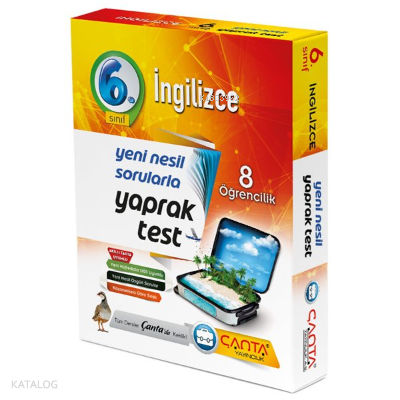 Çanta 6.Sınıf Kutu Yaprak Test İngilizce -